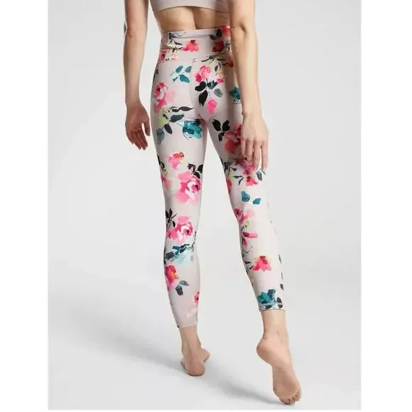 Athleta Painted Flower Elation 7-8 Orchid Pink Womens SIZE XL - Picture 2 of 6